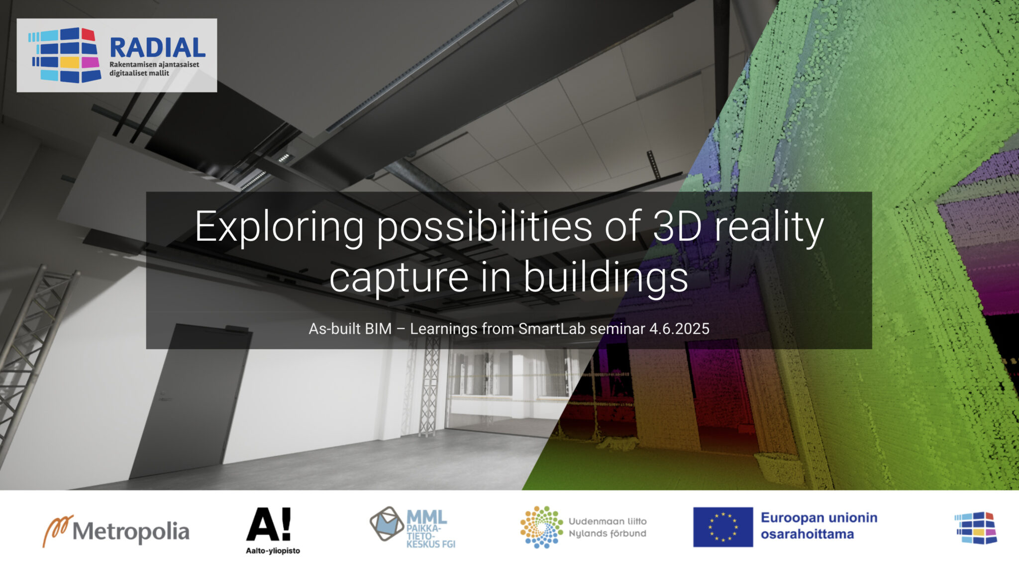 Exploring Possibilities of 3D Reality Capture in Buildings